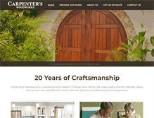 Tablet Screenshot of carpenterswoodworks.com